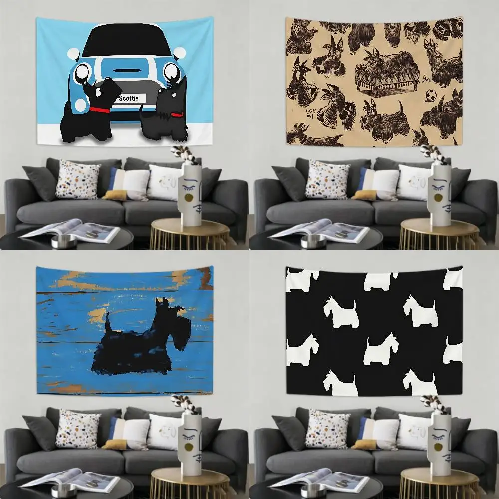Love My Scotties Tapestry Customizable Tapestries Of Various Styles,wall Hangings, Celebrity Photo Printing,wall Hangings