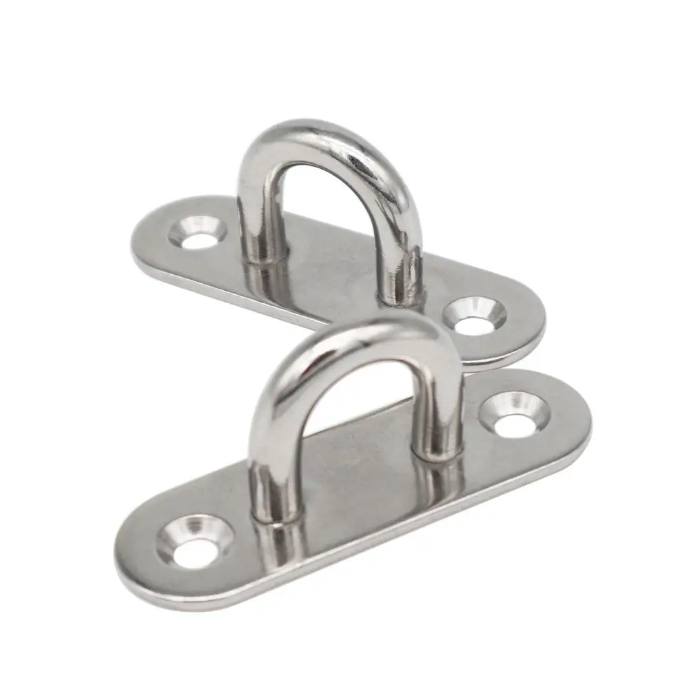 Parafuso de teto resistente, 4 unidades, kit de suspensão de ventilador de teto, fivela de deck, acessório de suspensão de rede de aço inoxidável 5mm/6mm/8mm/9mm