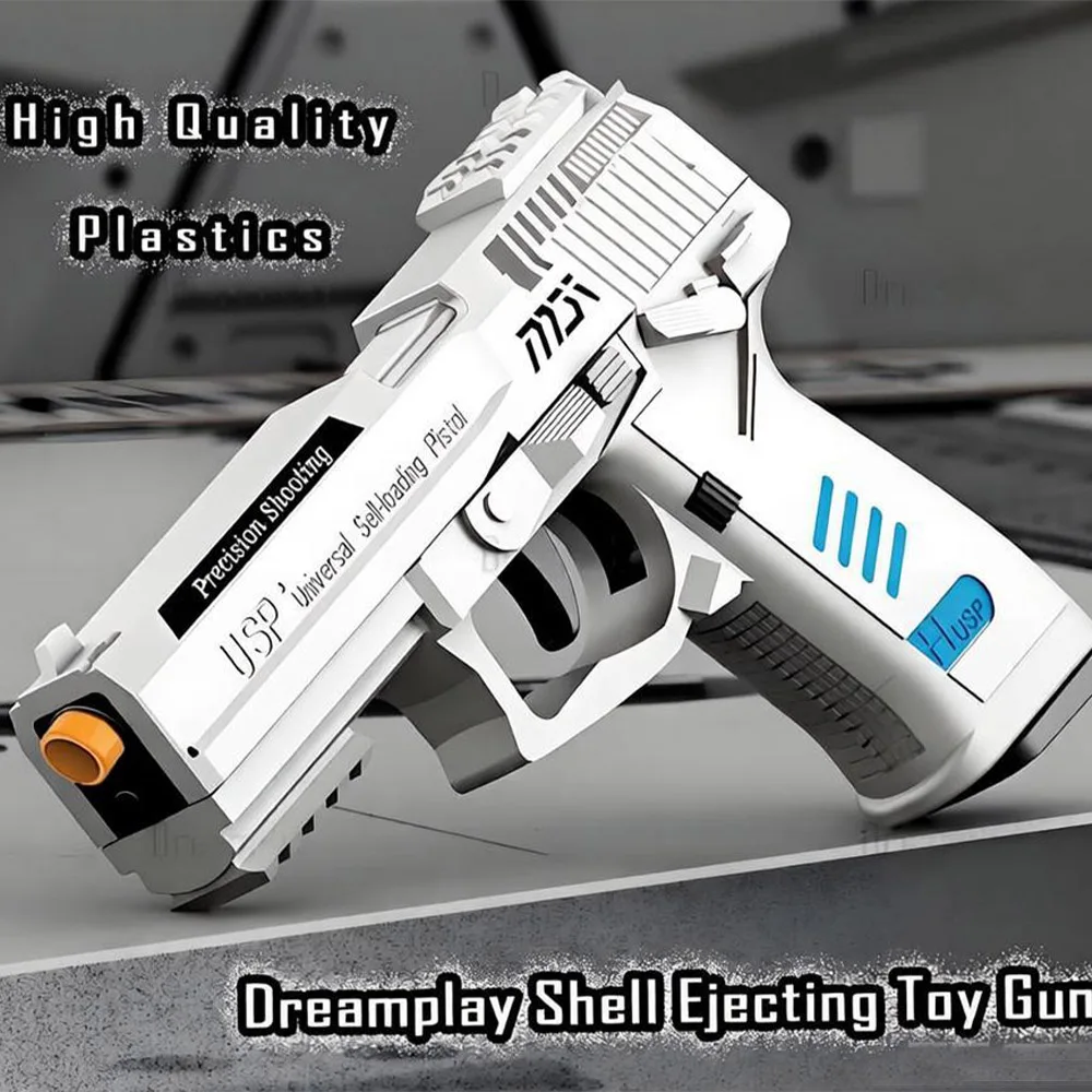 Fidget Toy USP Pistola de juguete para niños, juguetes geniales, pistola de juguete de bala suave realista, aspecto Real, regalo de cumpleaños