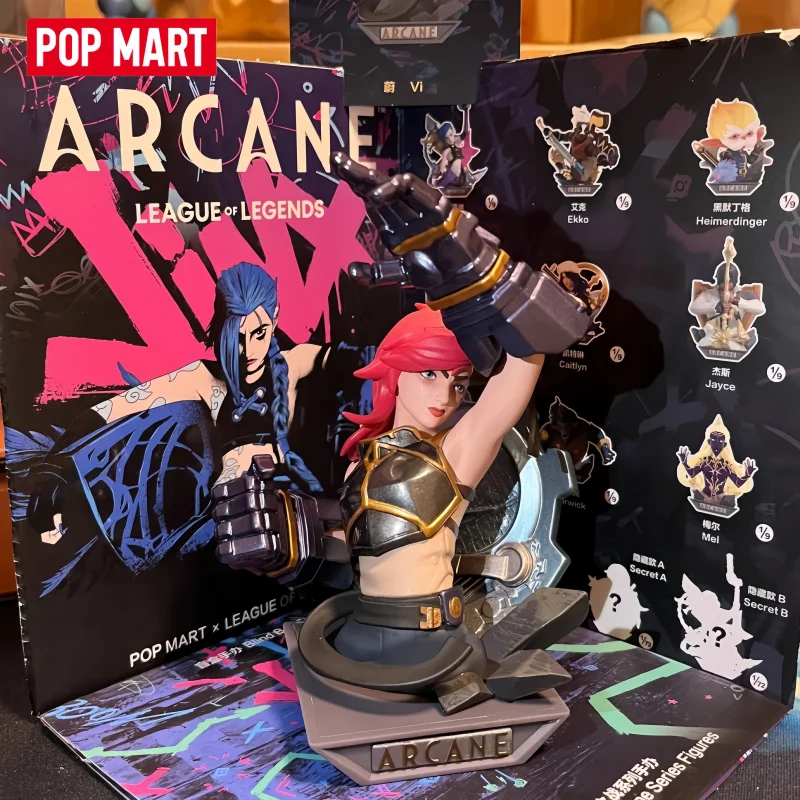 

Genuine POP MART League Of Legends Arcane Series Blind Box Mystery Box Cute Doll Desktop Ornament For Animation Fans Collection