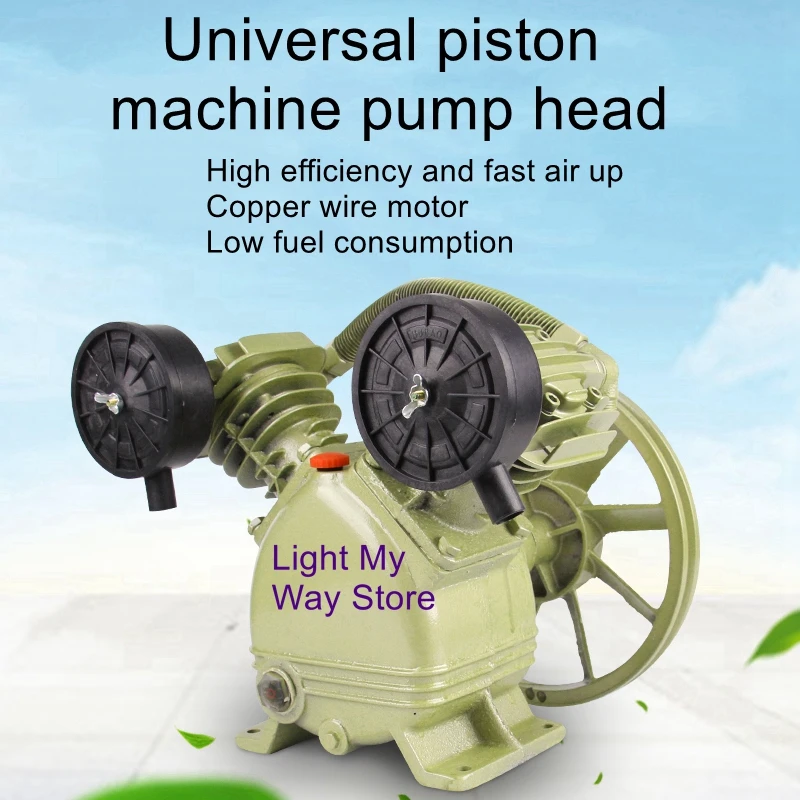 

Piston industrial high pressure twin cylinder air compressor pump head air compressor head pump accessories