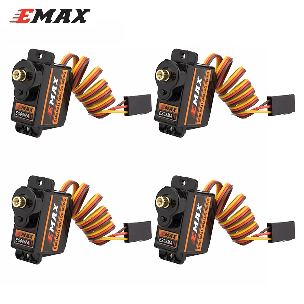 1/2/4/8 個 EMAX ES08MA ES08MAII 12 グラムミニメタルギアアナログサーボ Rc 趣味車ボートヘリコプター飛行機 Rc ロボット用