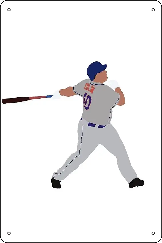 Bartolo Colon Homerun Poster Metal Tin Sign 12 X 8 Inch Funny Man Cave Home Office Bar Decor