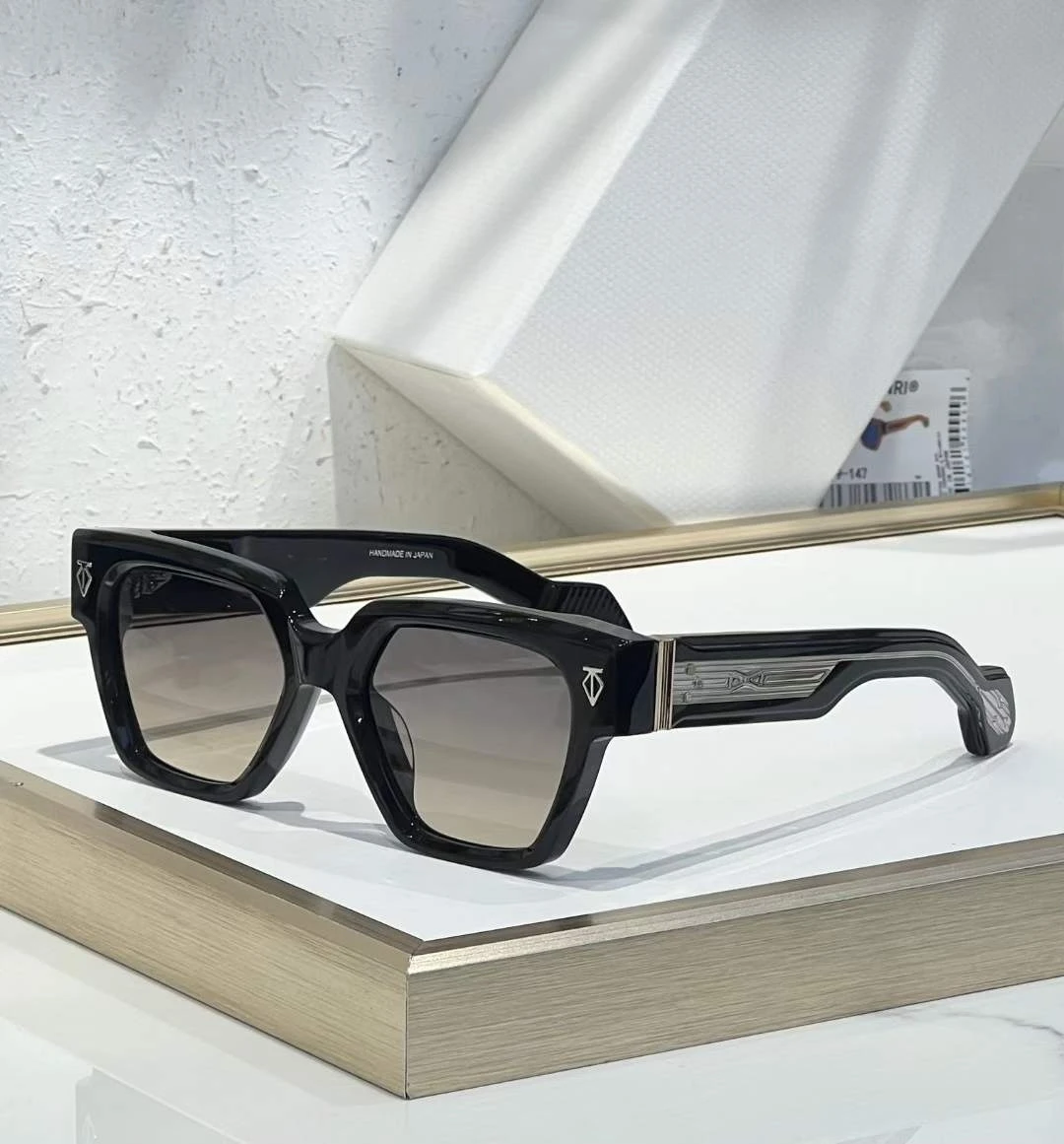 Tough Guy Henri Sunglasses UTOPIA Luxury Fashion Trend Vintage Solid Thick Acetate UV400 Retro Square Unisex 3A+ High Quality image 3