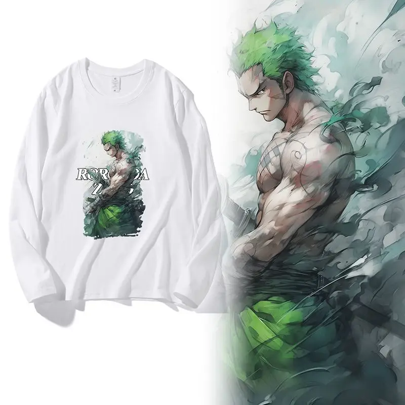 

Cartoon Long-sleeved New One Piece Luffy Zoro Nami Usopp Creative Anime Peripheral Student Loose Casual Ins Versatile Sweatshirt