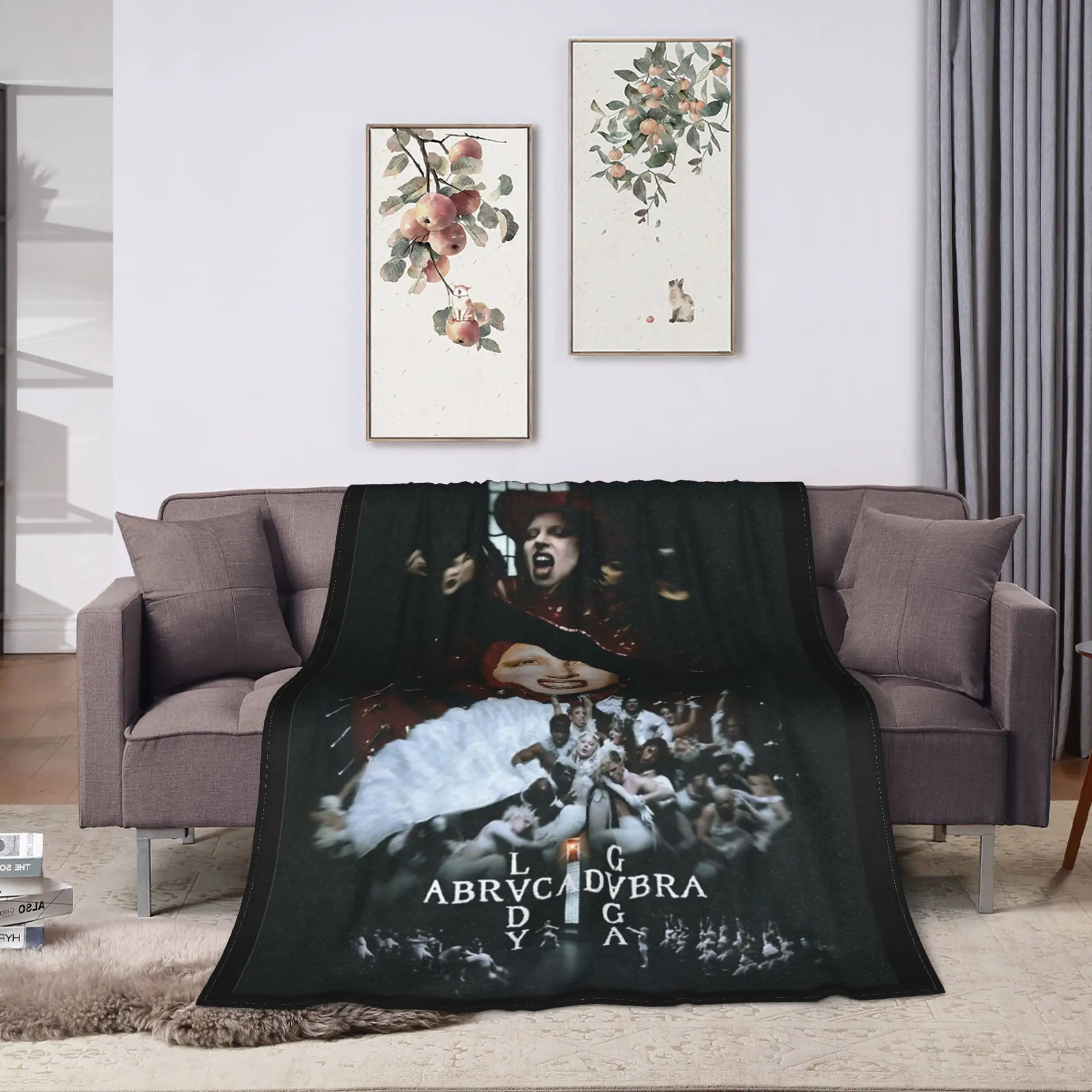 Lady Gaga Abracadabra Mayhem Blankets Flannel Spring Autumn   Multifunction Warm Throw Blankets for Sofa Bedroom Bedspreads