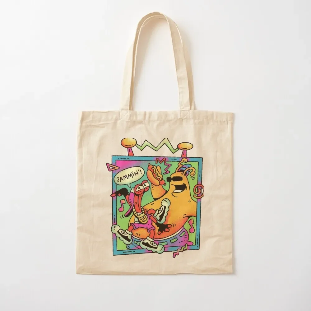 

ToeJam & Earl Classic T-Shirt.png Tote Bag bags woman 2025 reusable shopping bag Cloth bag canvas tote