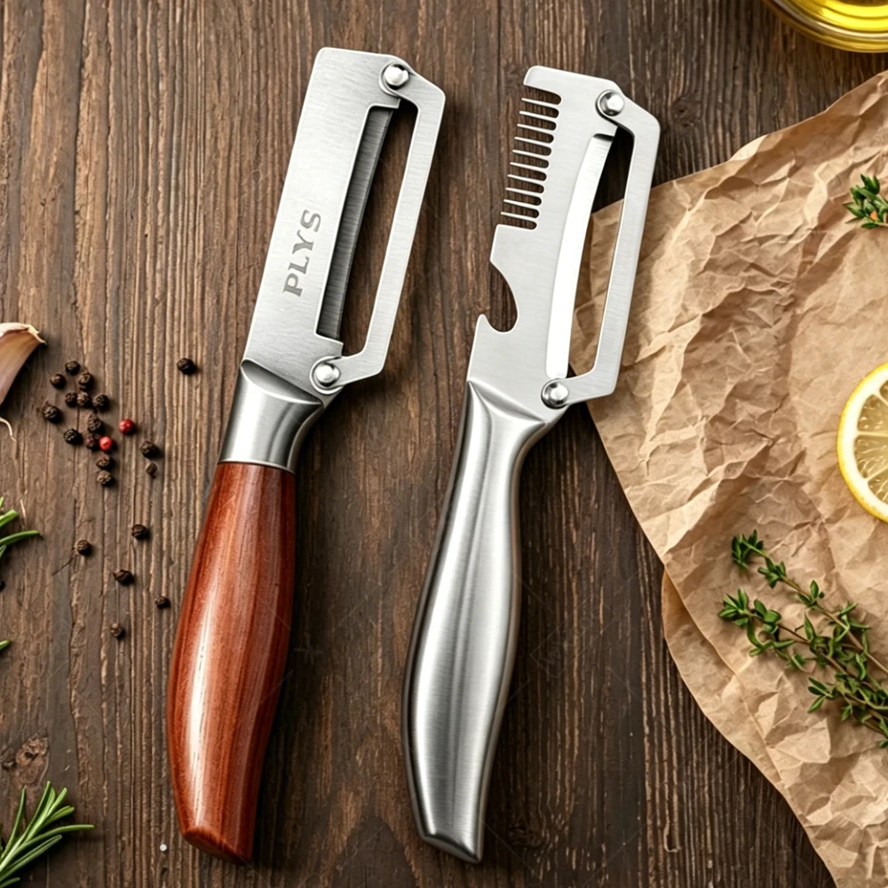 Stainless Steel Peeler Kitchen Sharp Fruit Vegetable Peeler Non-slip Handle Comfortable Grip Easy To Operate for Home Daily Use