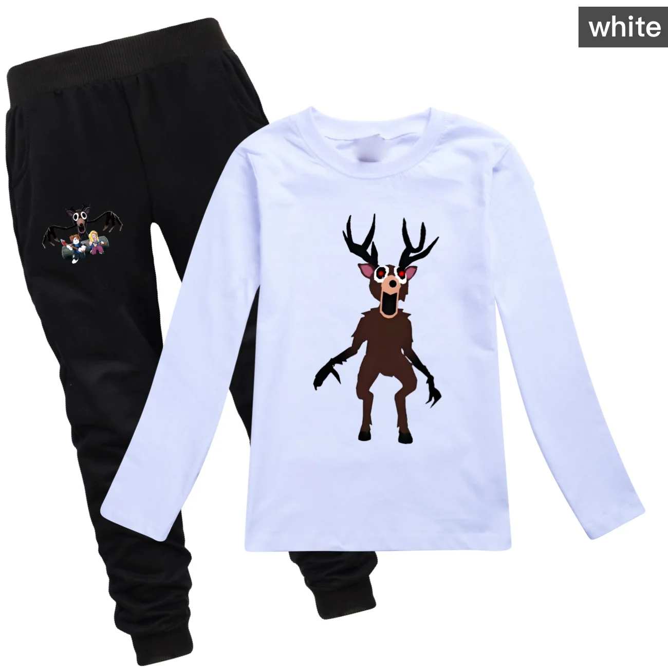 99 Nights In The Forest 2PCs Kids Pajamas Set for Baby Girls & Teen Boys Long Sleeve Cartoon Pyjama Top with Pants