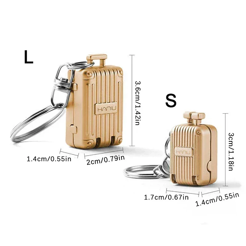 Exquisite Luggage Keychain Foldable Nail Cutter Stainless Steel Nail Clippers Rotary Toenail Fingernail Manicure Trimmer image 6