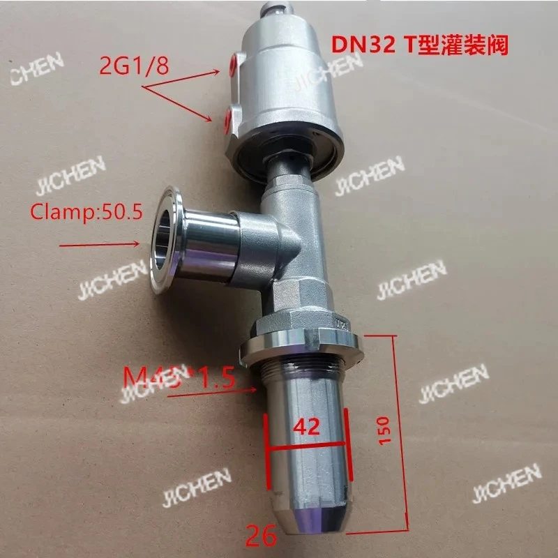

Заправочный клапан JC T-образного типа с прямым углом, с возможностью установки патрона, пневматический заправочный клапан из нержавеющей стали с защитой от капель