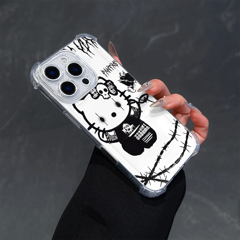 Custodie per cellulari Hello Kitty per IPhone 14 IPhone 16/15/14/13/12/11/x/xs/xs Max Custodia morbida per telefono Sanrio Anime Toys