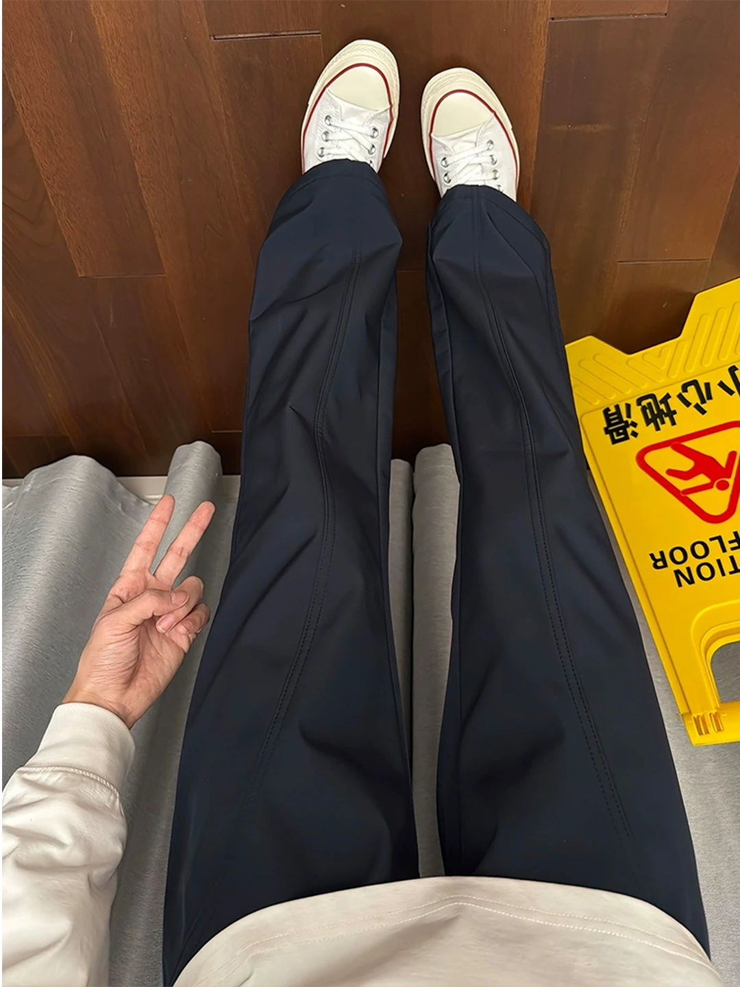 

American Sle Straight Leg Waterproof Qui Dry Outdoor Work Pants Men's Slim Fit Trousers Autumn Season Casual Pants