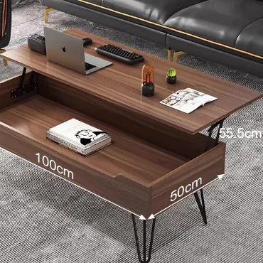 Multifunctional coffee stand and dining table dual-use, creative foldable lifting coffee table for small living rooms
