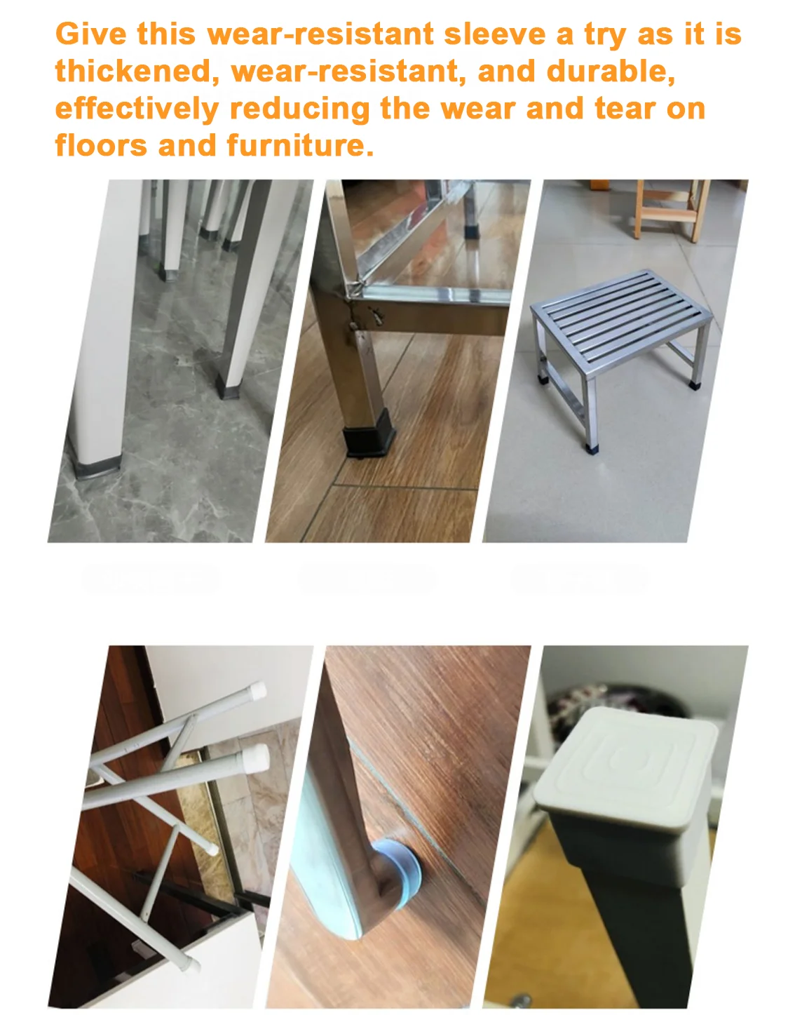 1-50Pcs 사각형/라운드 노란색 PVC 부드러운 고무 파이프 슬리브 튜브 캡 테이블 의자 발 패드 보호 커버 15x30mm 20x20mm-50mm