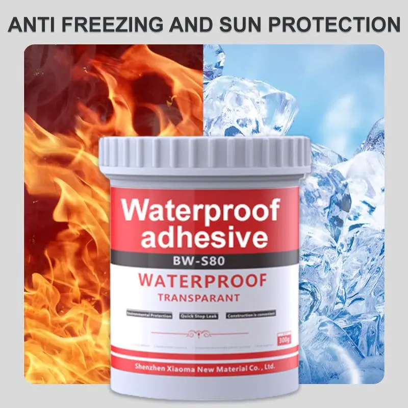 Transparent Waterproof Sealant Fill Seams Cracks Prevent Leakage High Elasticity Flexibility Durable Long Lasting Glue