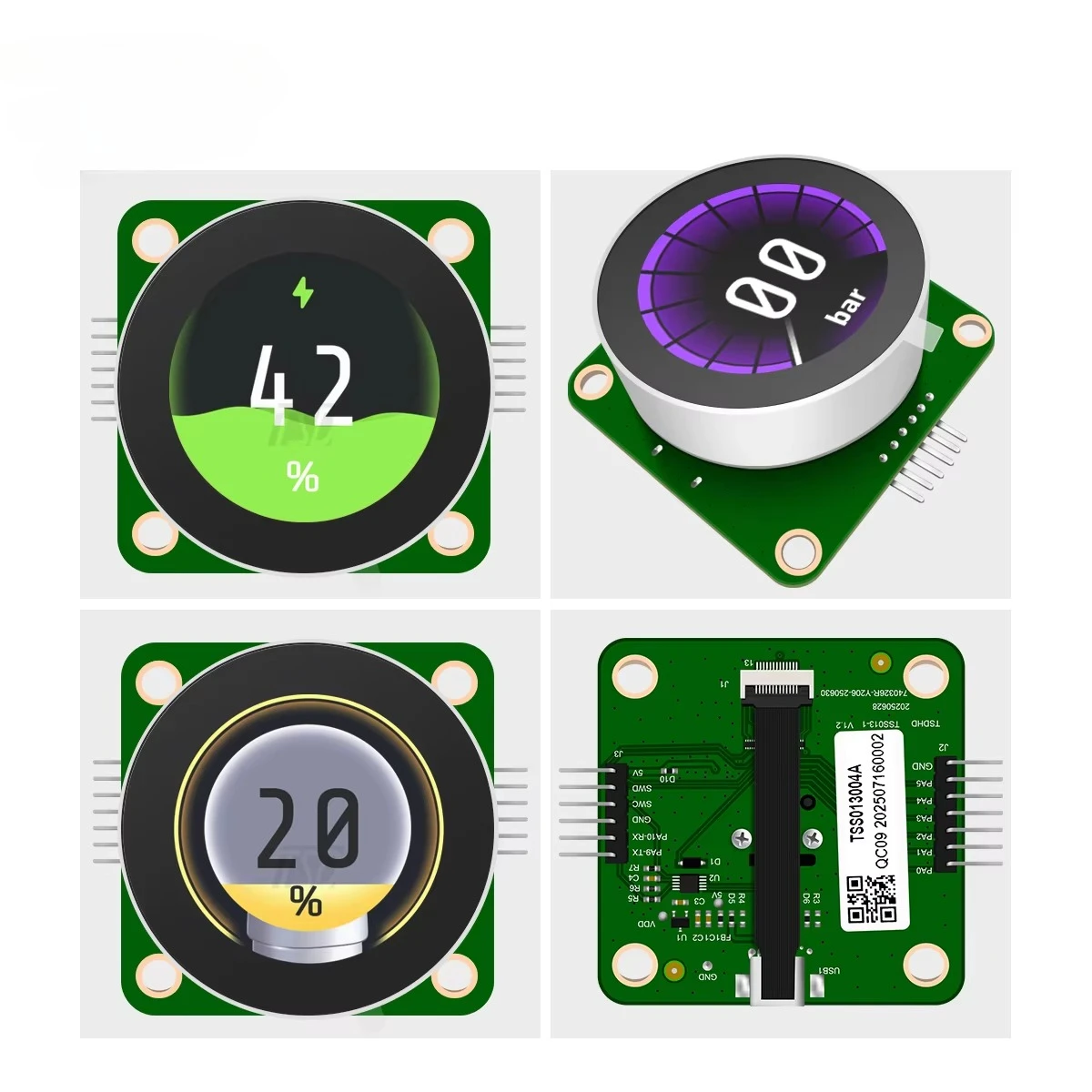 1.3 Inch 240 * 240 IPS Small Round Knob Display STM32C091 Round Rotary Knob HMI UART Smart Switch TFT LCD Module