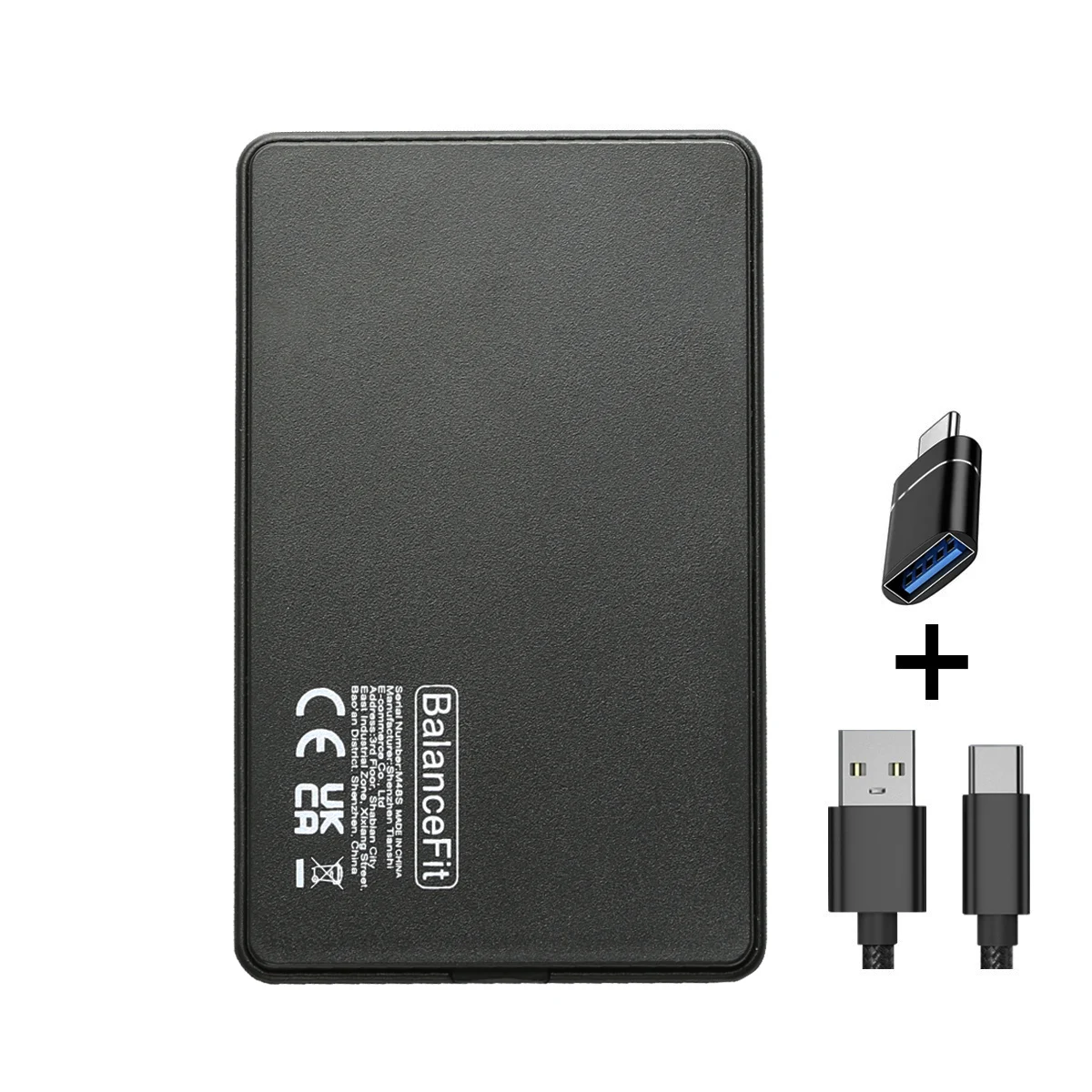 Ultrasnelle USB 3.0/USB3.1 naar SATA harde schijfbehuizing - 5Gbps UASP Compatibel met 2,5-inch HDD/SSD voor pc-laptops en desktop