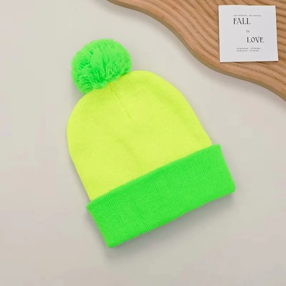 Retro-Strickmütze im koreanischen Stil, elastische Beanie-Mütze, einfarbig, verdickte Pullover-Mütze, Herbst – Detail 9