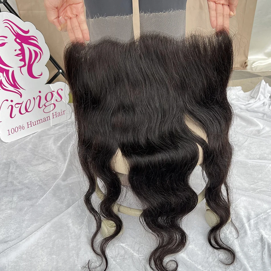 Yiwigs Body Wave 13x4 HD Transparent Lace Frontal Only Human Hair Free Part 10-22 Inch