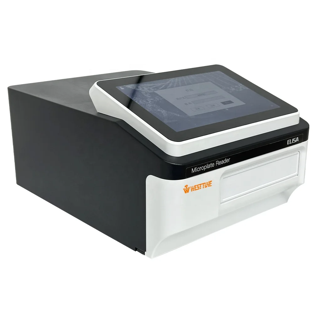 WESTTUNE DEL-100 96 Wells Elisa Microplate Reader مع وظيفة الحضانة 340 ~ 750nm أدوات اختبار الأحياء الجزيئية #3