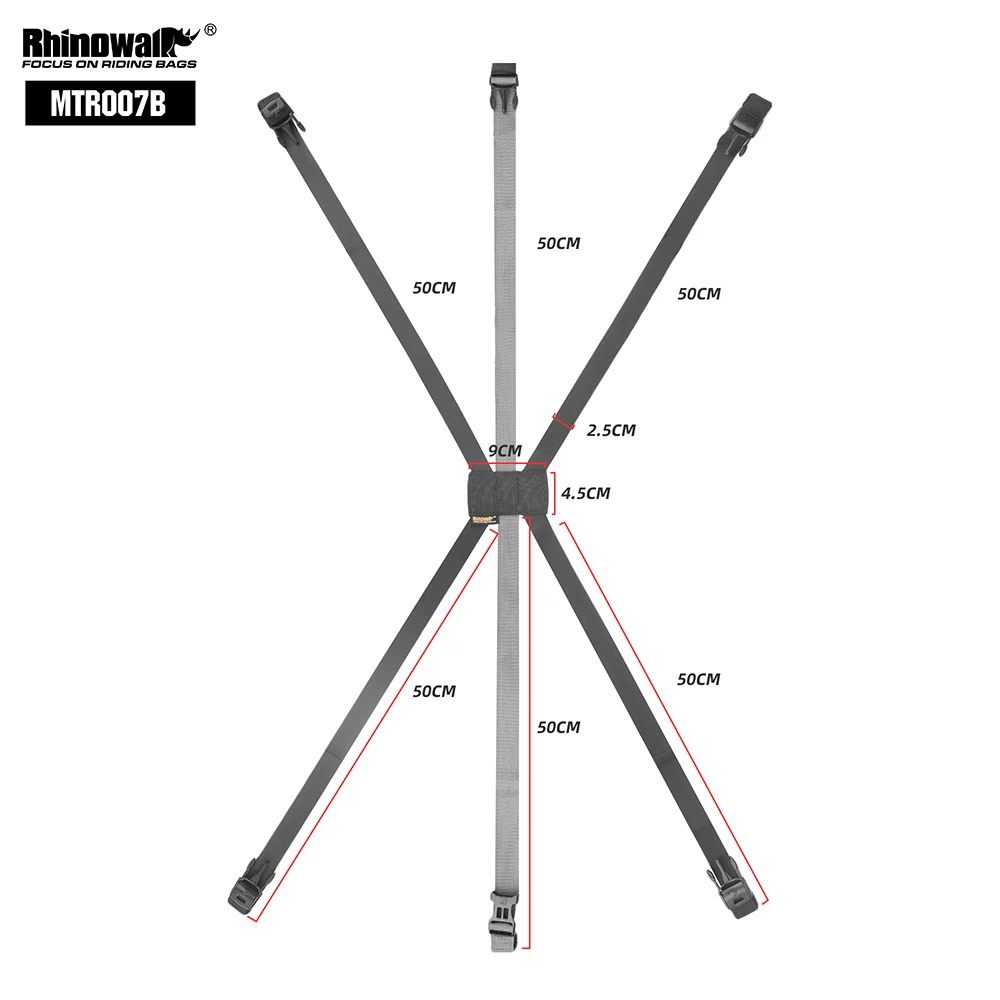 Rhinowalk Motorrad-Hecktaschen-Montagegurt, passend für MT2335 MT21610/20/30 MT2208/15/30 hintere Satteltaschengurte