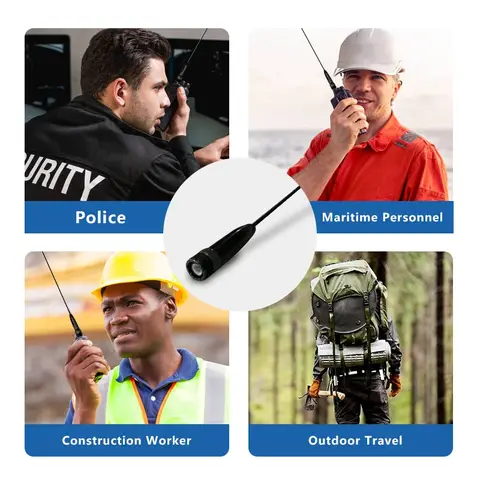 RH771S Antenn BNC-kontakt Tunn flexibel antenn med dubbla band 144/430 MHz lång räckvidd hög förstärkning kompatibel med Motorola HT440 HT90 10 best sales Motorola-antenn - №5