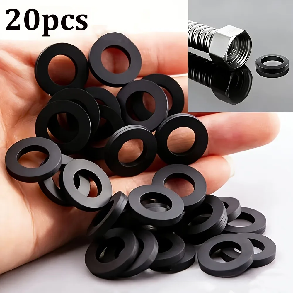 Rubber Washers Waterproof Shock-Absorbing Flat Gaskets 1/2