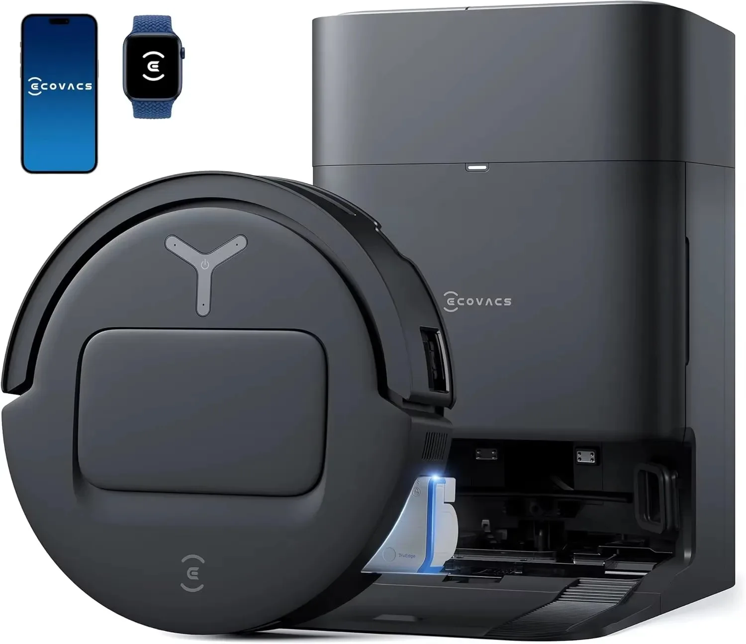 

Brand New ECOVACS DEEBOT T80 Omni Robot Vacuum and Mop - 18,000Pa Suction, OZMO™ Roller Real-Time Mop Washing, Self-Emptying, Ho