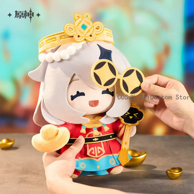 

Presale Little God of Wealth Paimon Series Official Genshin Impact Cute Plush Figure Model Pillow Kawaii Anime Mascot Gift 29cm