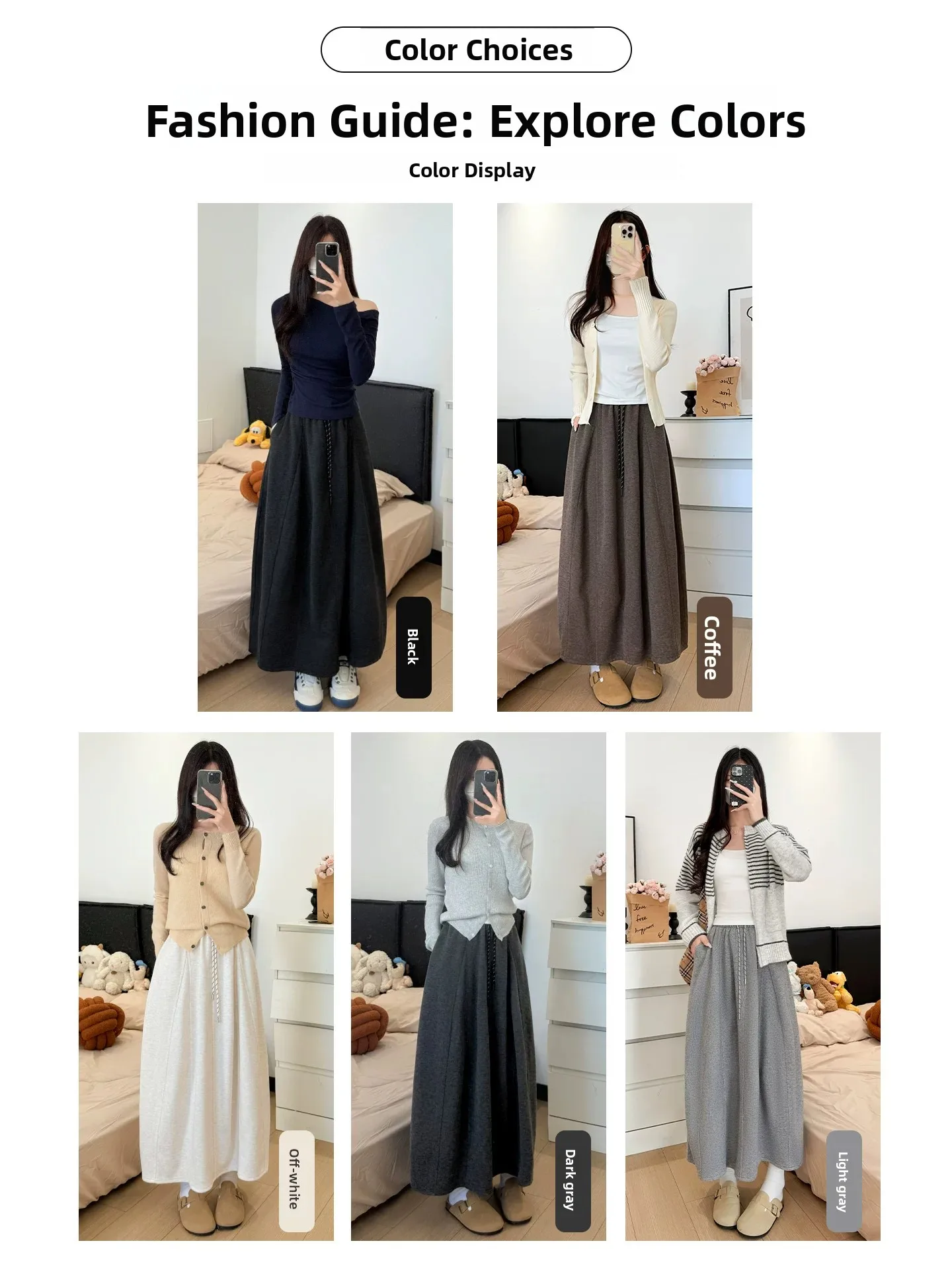 High Waist Knitted Pumpkin  Skirt for plus Size Women Autumn New Arrival 300 Pounds Standard Fit A-Line Skirt Elastic Waist