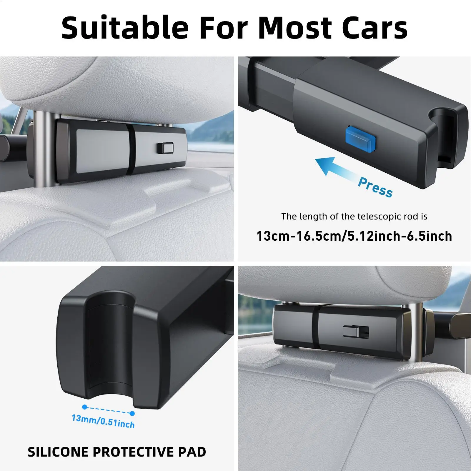 Car Seat Tray Foldable Anti-Slip Backseat Eating Table With Drink Holder Auto Backseat Food Trays for Vehicles Trailer Truck
