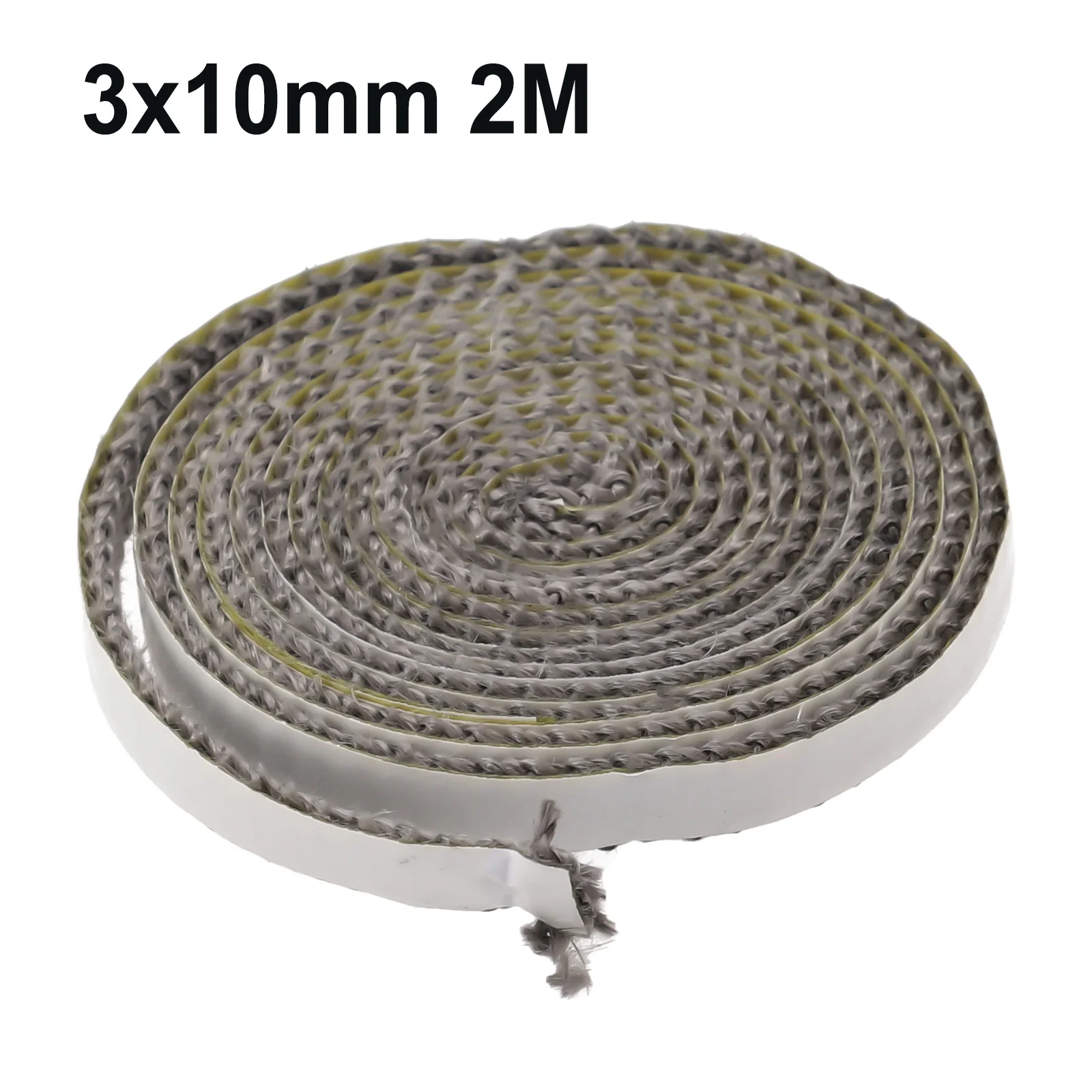 10/15mm Flat Stove Rope SelfAdhesive Fiberglass Seal Stove Fire Rope Fireplace Door Sealing Gasket Cord Replacement 2m