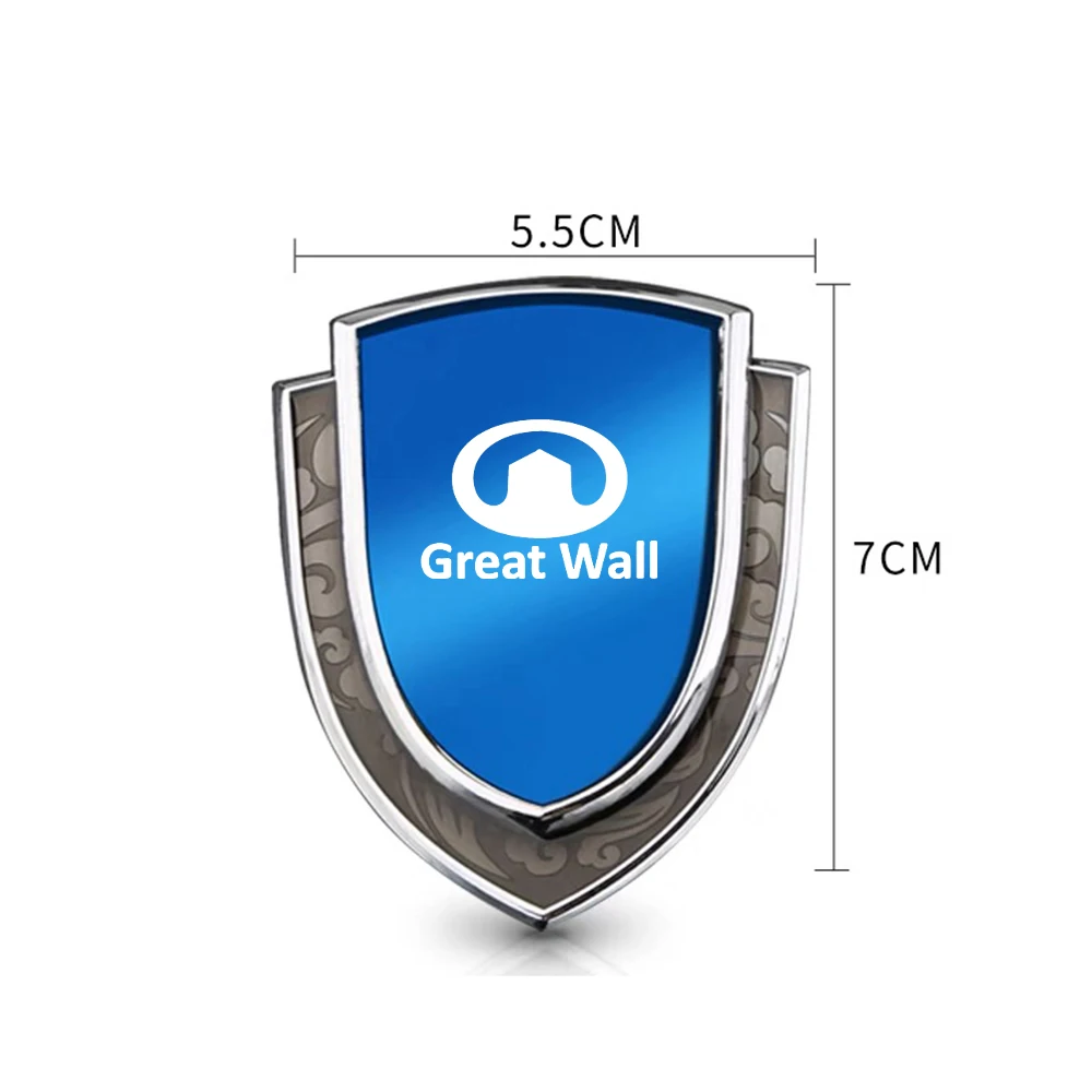 For Great Wall Hover H5 H3 Safe M4 Wingle 5 Deer 3D Metal Sticker Car Body Badge Shield Car Side Fender Sticker Auto Styling