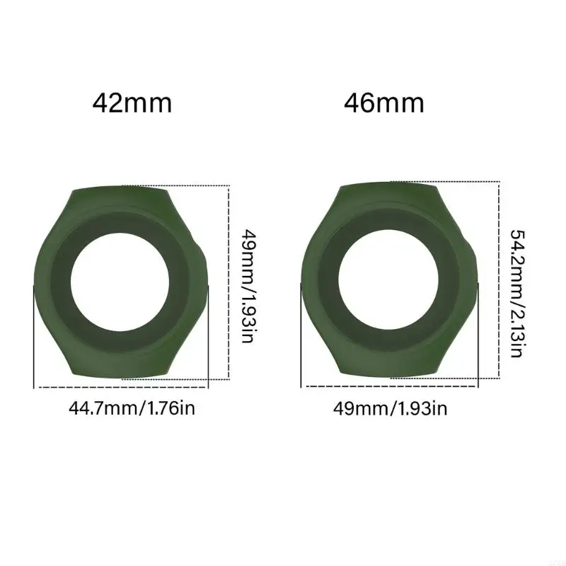 غلاف السيليكون السكن لمشاهدة 5 42 ملم 46 ملم ساعة الذكية إزالة لون متعددة
