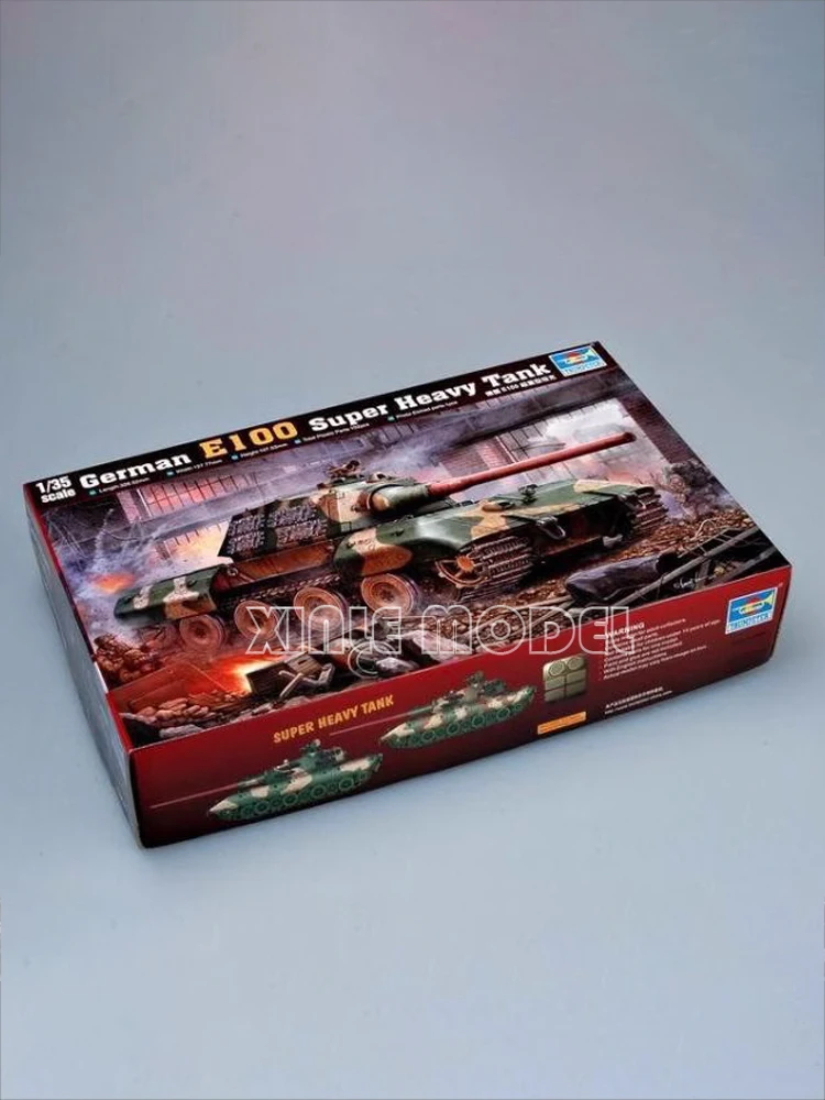 Trumpeter 00384 1/35 allemand E-100 char Super lourd militaire assemblé échelle modèle Kit bricolage jouets à collectionner cadeaux d'anniversaire