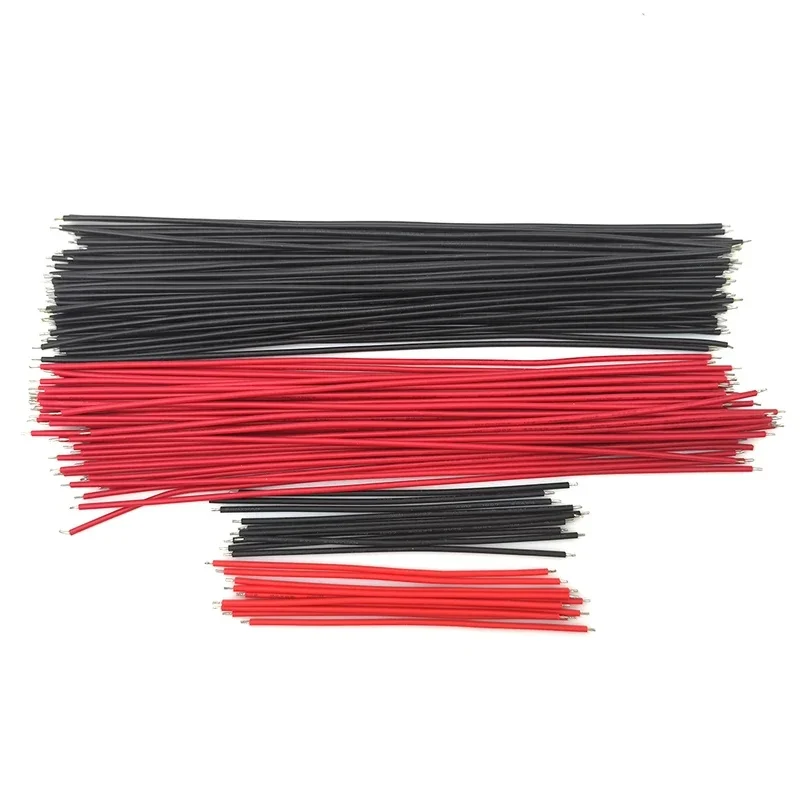 100Pcs/lot Tin-Plated PCB Solder Cable Breadboard Jumper Wires Flexible PVC Electronic Wire 10cm 15cm 20cm 20AWG