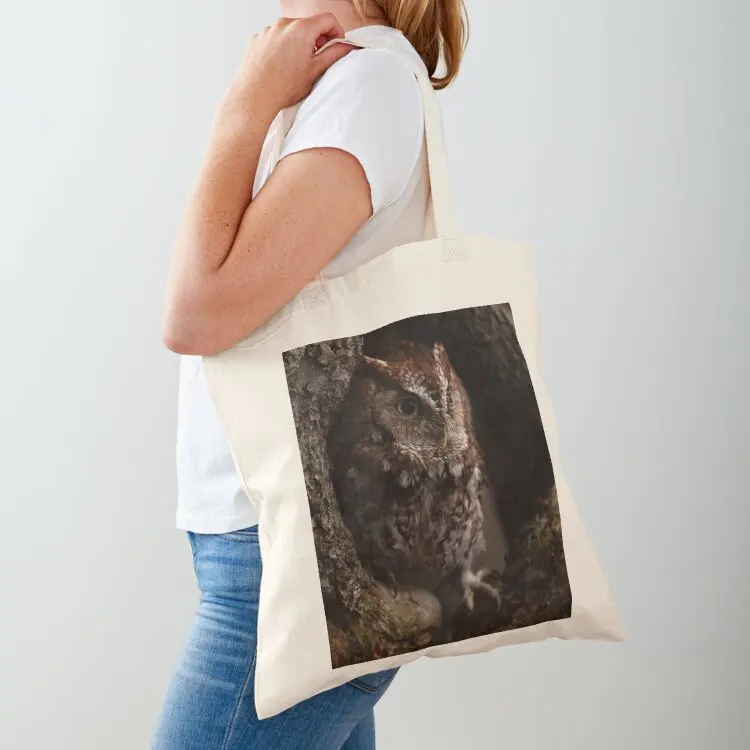 

Eastern Screech Owl Red Morph Tote Bag reusable grocery bags tote bag men's hand bag ladies sac pour femme