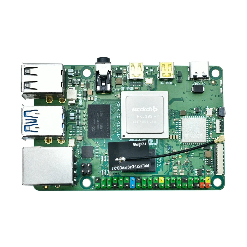 High Quality ROCK 4C 4GB Single Board Computer Rockchip RK3399-T Arm Cortex-A72 For Raspberry pi 4gb