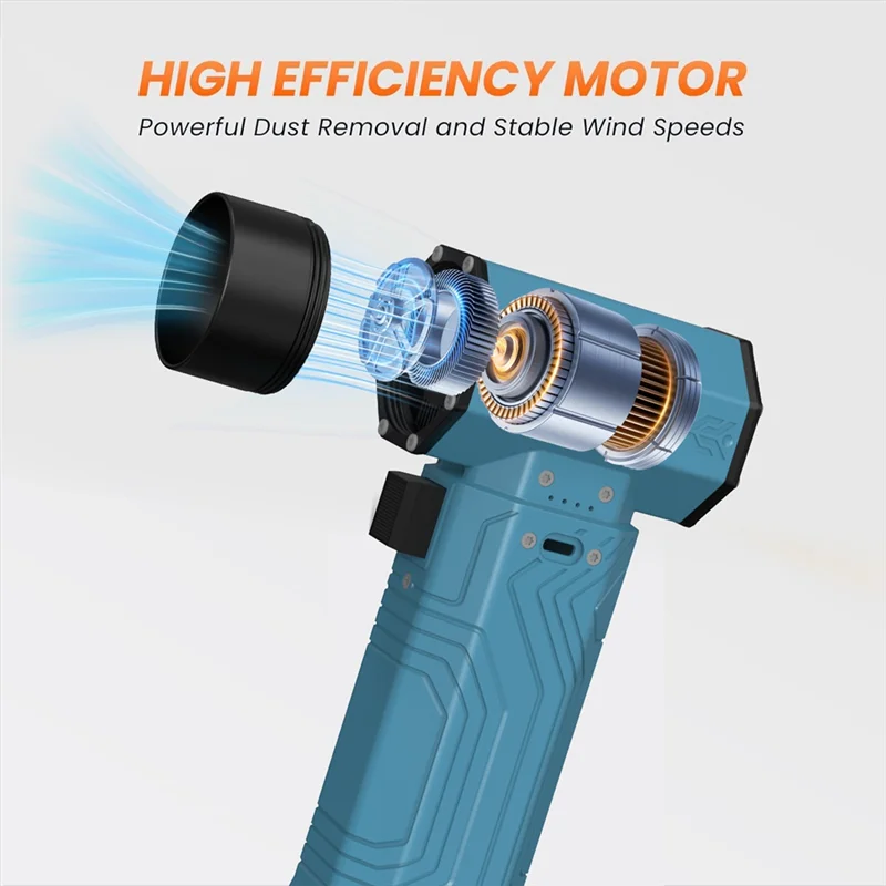 

B50C Turbo Jet Fan Portable Fan Powerful Air Blower Outdoor Camping BBQ Blower Jet Turbo Blower Keyboard Cleaning Tools