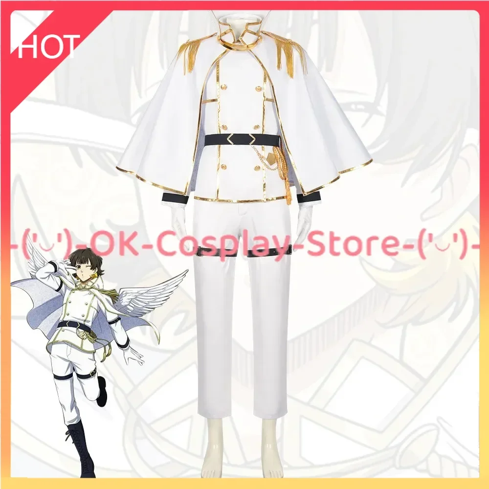 

[Custom Made] Angel Bachira Meguru Cosplay Costumes Halloween Carnival Uniforms Anime Clothing Fancy Party Suit With Cloak