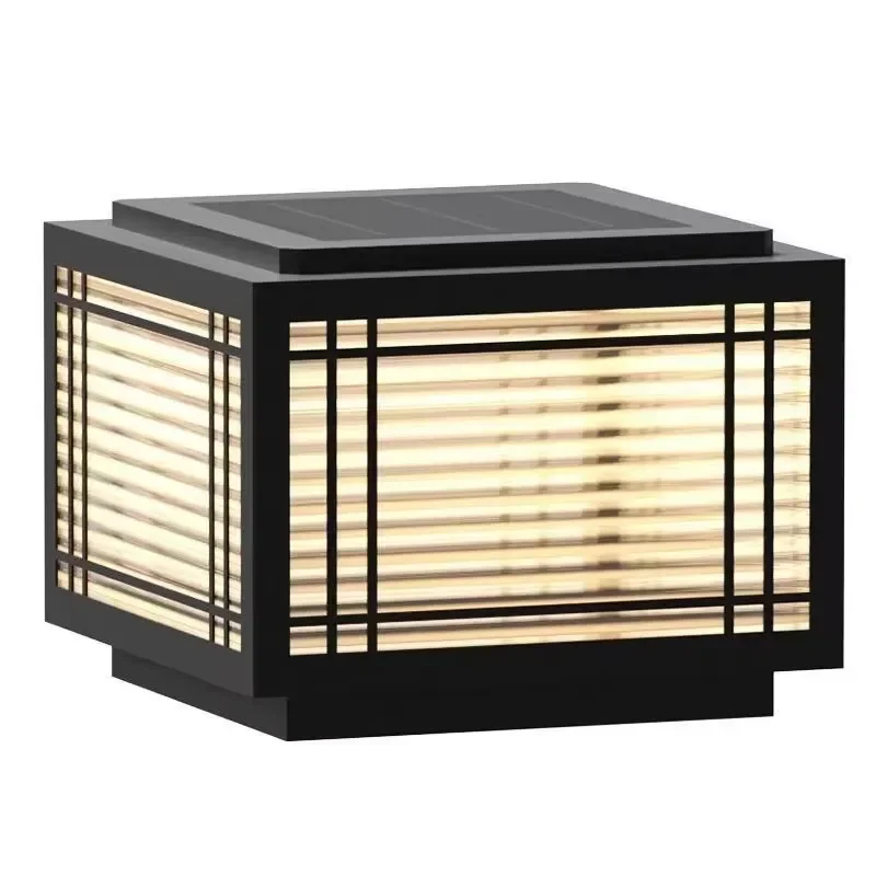 Bright White Gate Outdoor Light Solar Gate Post Pillar Outdoor Light for Door Wall Outdoor Lighting and Street Garden Wall