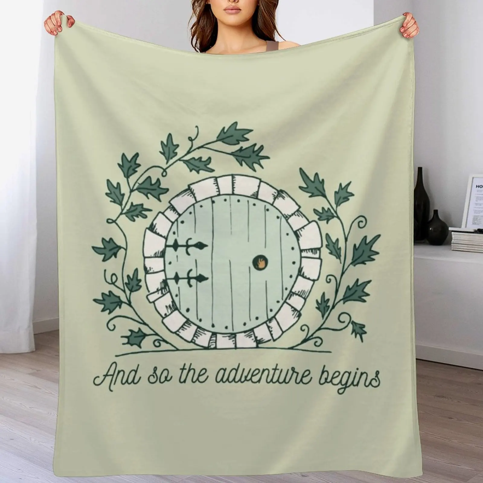 Baggins Door with Twigs ShirtsNew design 2021 Throw Blanket Thermal Giant Sofa Blankets