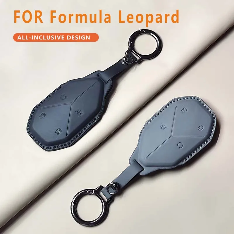 Auto-Fernbedienungsschlüsseletui für BYD-Gleichung Formel Leopard 5 8 3, Leder-Schlüsselanhänger, langlebig, luxuriös, Schutzhalter, Zubehör