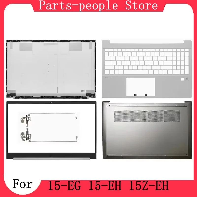 For Pavilion 15 15-EG 15-EH 15Z-EH TPN-Q245/Q246 LCD Screen Back Cover/Front Bezel/Palmrest Upper Top lower Bottom Case Hinges