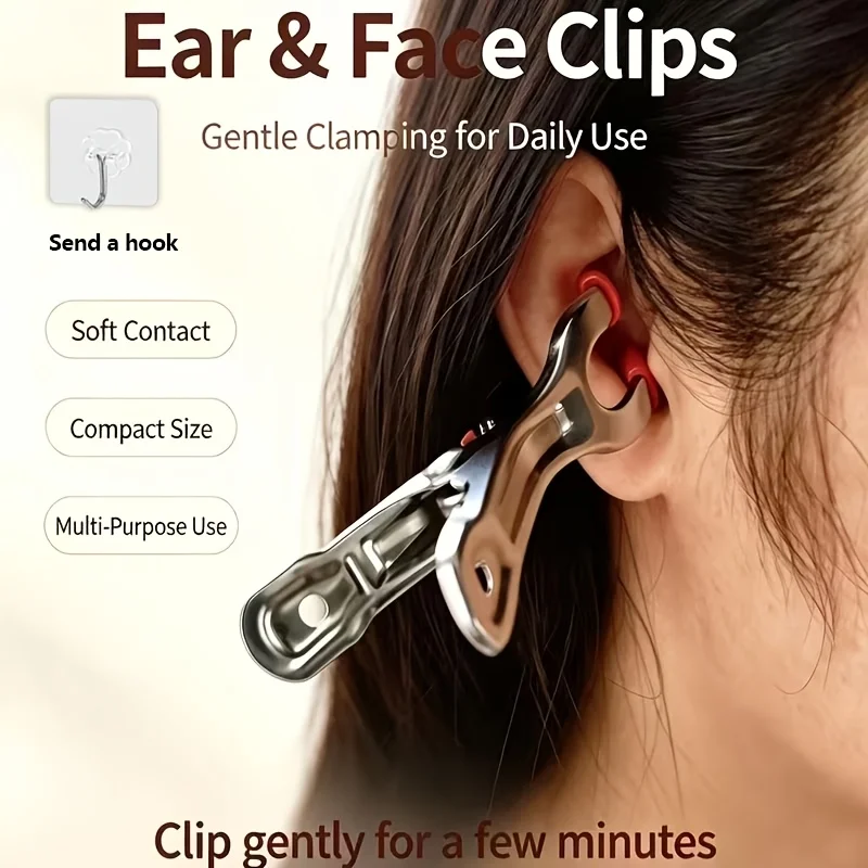 2Pcs Acupressure Massage Clips with Hook, Manual Point Clips with Protective Cover, Finger Toe Muscle Relax Hand Massage Tool