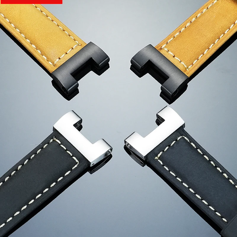 DIY frosted cowhide watch strap for Casio GST-B100/S140/1110/W130L/W300 modified vintage cowhide watchband bracelet accessories view 4