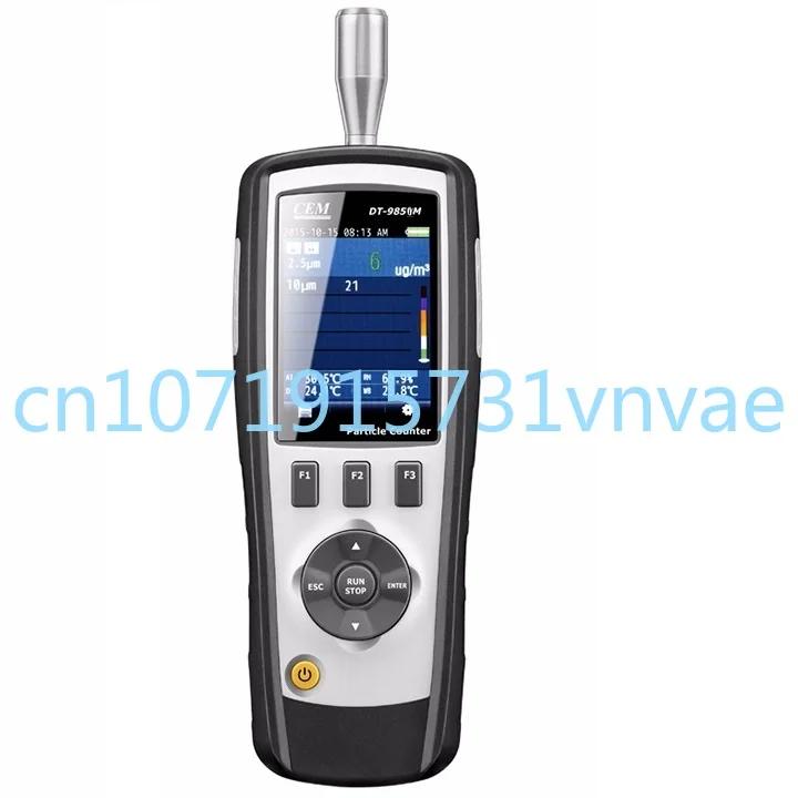 

CEM DT-9850M Professional Handheld Air Laser PM0.3,PM2.5,PM10um Particle Counter Price for Cleanroom Lighthouse