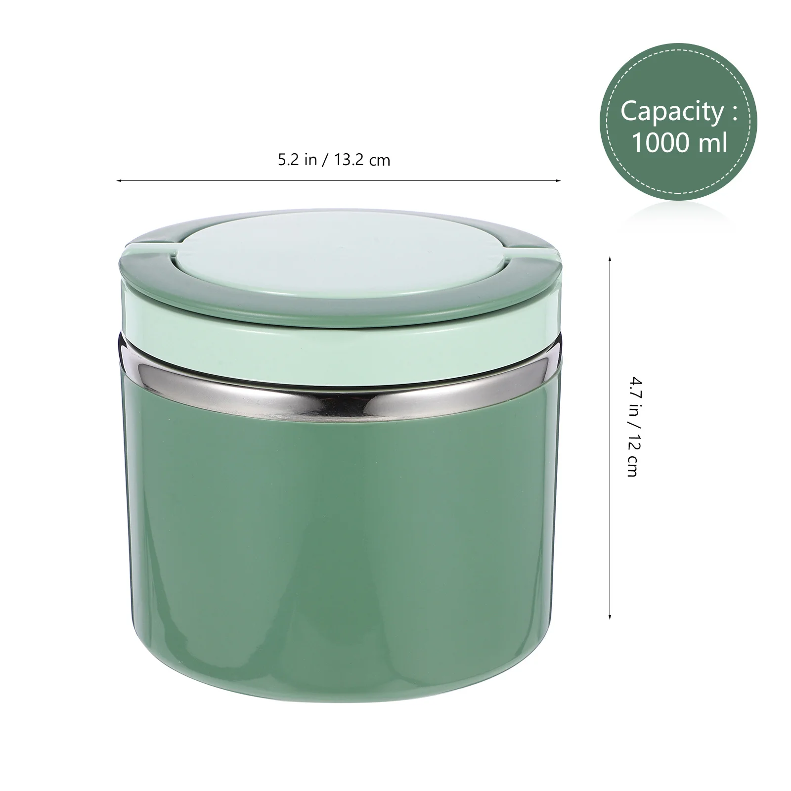 

FELTECHELECTR 1000ML Stainless Steel Travel Soup Container with Lid Breakfast Cup Pasta Cereal Students Hot Food Lunch