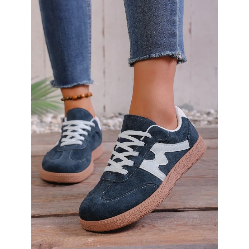 Leve tênis confortável para mulher moda listrado rendas até sapatos esportivos mulher casual respirável tênis plus size 43